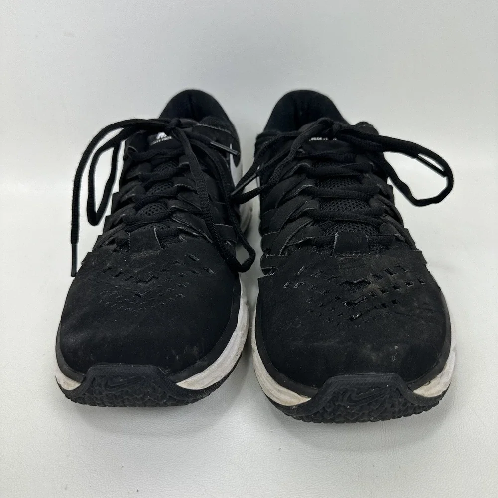 Nike Lunar Fingertrap TR Mens Training Shoes Size 8 Black/White 898066‎ 001